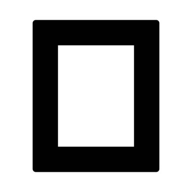 Fotoğraf çerçevesi Beyaz Arkaplanda izole edildi 