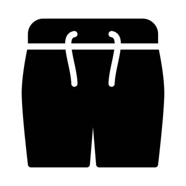 Yüzme kısa elbise basit vektör çizim