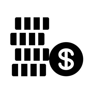 Basit vektör çizim simgesini sikke