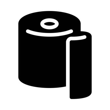 Basit vektör illüstrasyon işareti peçete ve tuvalet kağıdı