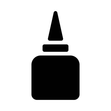 Beyaz arka plan üzerinde izole yapıştırıcı tutkal şişesi