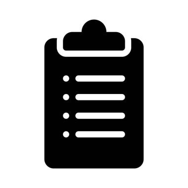 Beyaz izole denetim listesi veya alışveriş listesi simgesini