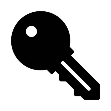 Soyunma güvenli anahtar simgesi üzerinde beyaz izole