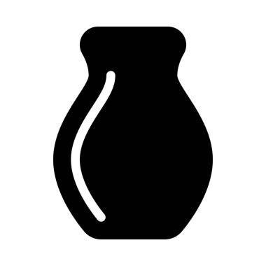 Basit vektör illüstrasyon işareti antika vazo ya da kavanoz