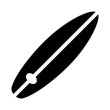 Basit vektör illüstrasyon işareti sörf tahtası