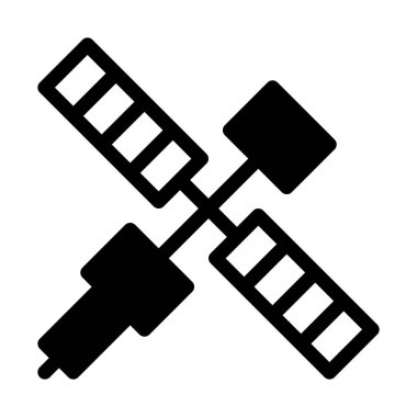 İletişim uydusu iletim basit vektör çizim