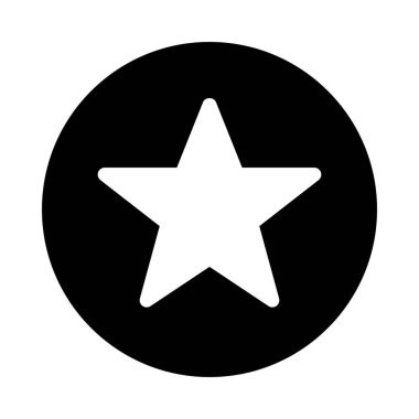 Sık kullanılan veya yıldızlı beyaz arka plan üzerinde izole