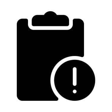 simple vector illustration icon of Attention Task Notification