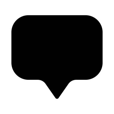 Konuşma balonu dikdörtgen basit vektör çizim