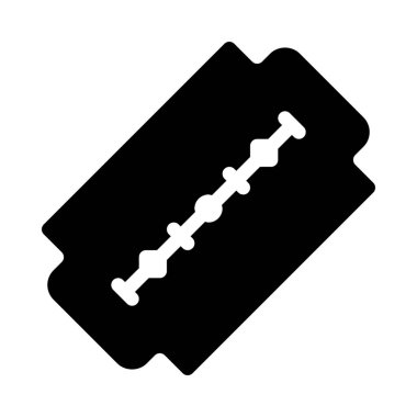 Beyaz arka plan üzerinde izole keskin jilet 