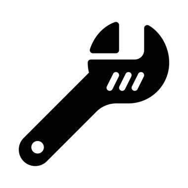 Ayarlanabilir anahtarı aracı basit vektör çizim