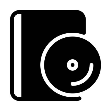 Kitapçık talimat Disk basit vektör çizim simgesi