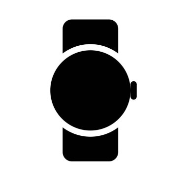 Basit vektör illüstrasyon işareti dijital smartwatch cihazın