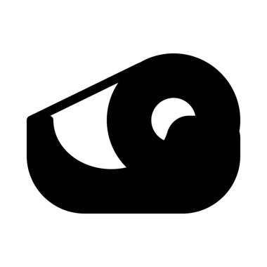 Basit vektör illüstrasyon işareti yapıştırıcı bant kesici