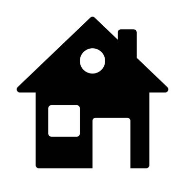 Beyaz arka plan üzerinde izole küçük konut ev