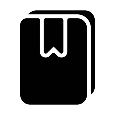 Yer işareti şerit bir ses etiketi simgesi üzerinde beyaz izole