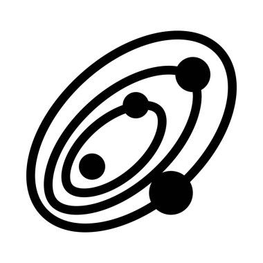 Basit vektör çizim gezegenler Güneş sistemi