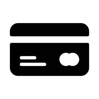 Basit vektör çizim simgesini kredi kartı ödeme