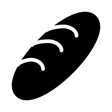 beyaz arkaplanda baget ekmeği