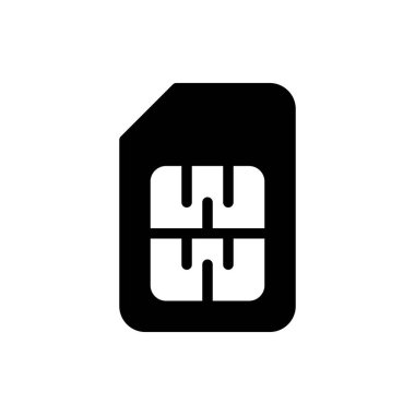 Mini Sim kart basit vektör çizim