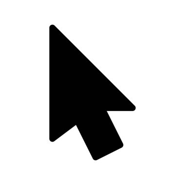 PC fare işaretçisini beyaz arka plan üzerinde