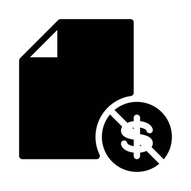 Hiçbir sattığınız ya da ücretsiz, basit siyah çizgi resimde beyaz arka plan üzerinde