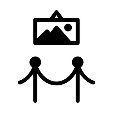 Beyaz arka plan üzerinde izole resim galerisi sergi