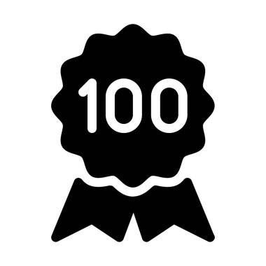 Yüz yıl yıldönümü beyaz arka plan üzerinde izole