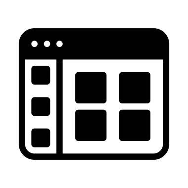 Beyaz arka planda yalıtılmış Kılavuz Görünümü Düzeni