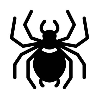 Sekiz leged örümcek basit vektör çizim