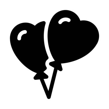 Evlilik yıldönümü balonlar, vektör tasarımı