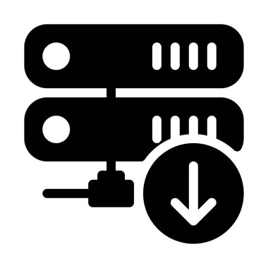 Sunucu durumu aşağı basit vektör çizim