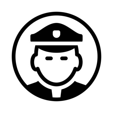 Beyaz arka plan üzerinde izole polis 