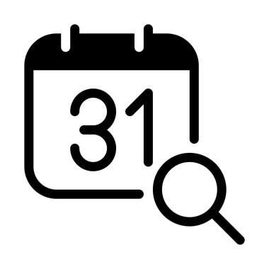 Arama Takvim tarihlerini basit vektör çizim