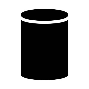 Basit vektör çizim simgesini silindir şekli Diyagram