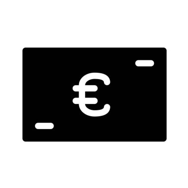 Euro işareti solated beyaz arka plan üzerinde