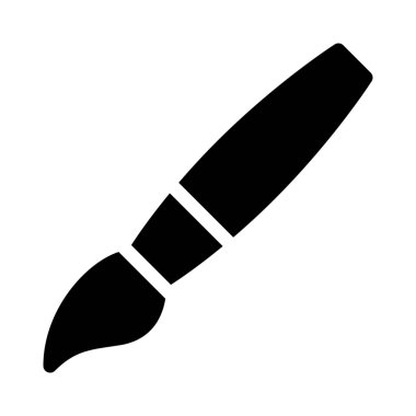 Beyaz arka plan üzerinde izole yumuşak boyama fırça 