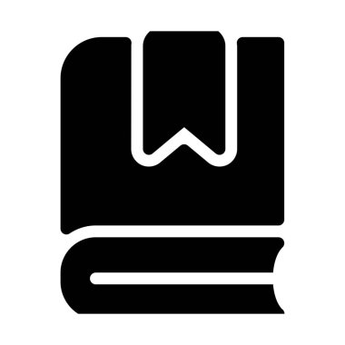 En sevdiğim kitap simgesi üzerinde beyaz izole yer imi