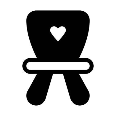 Bebek koltuğu oturan vektör çizim