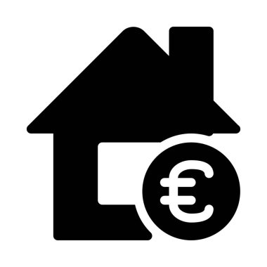 Beyaz izole euro ödeme Özellik simgesi 