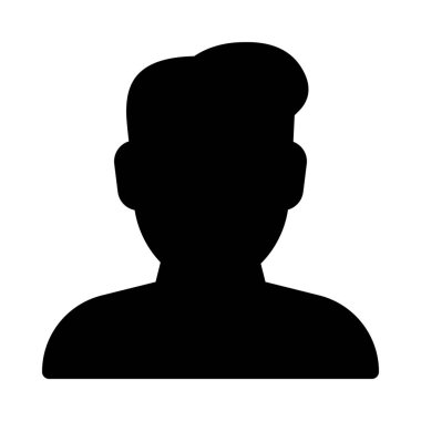 Basit vektör illüstrasyon işareti Kullanıcı hesabı profili