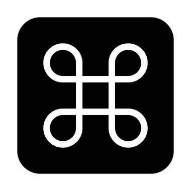 Basit vektör çizim simgesini Laptop Command tuşunu
