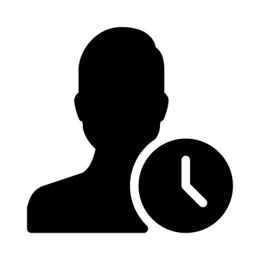 Basit vektör illüstrasyon işareti Kullanıcı bekleyen