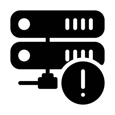 Server uyarı uyarı basit vektör çizim