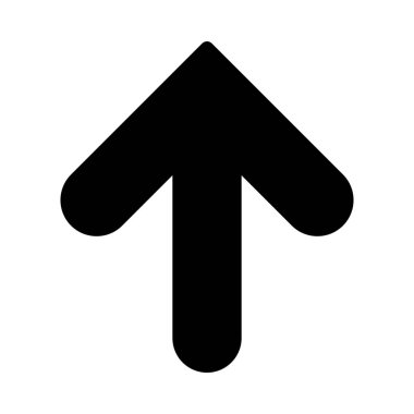 Basit vektör illüstrasyon işareti kadar yan navigasyon