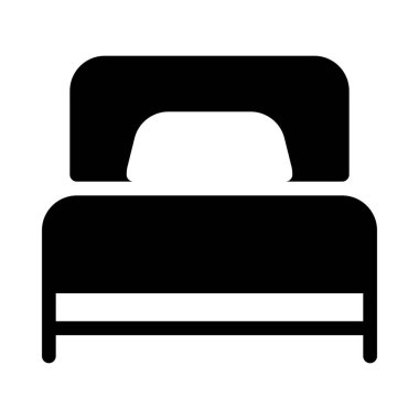 Tek bir yatak mobilya vektör çizim