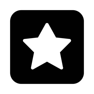 Rectangle Star Shape isolated on white background 