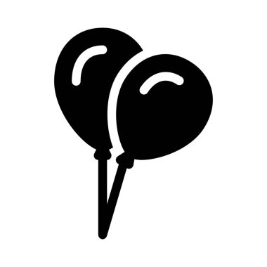 Balonlar web simgesi, vektör tasarımı