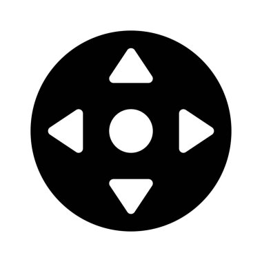 Yön veya beyaz arka plan üzerinde gezinti denetimi