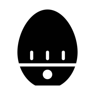 Basit vektör illüstrasyon işareti Zamanlayıcı yumurta